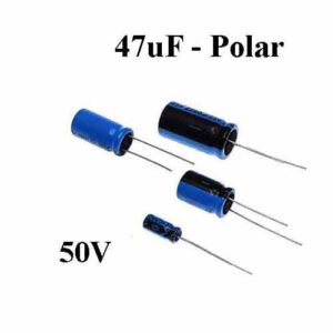 47uF 50V Electrolytic Capacitor