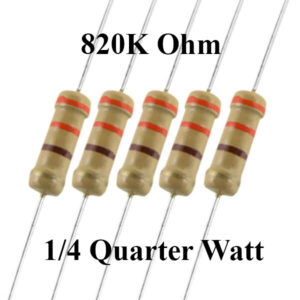 820K Ohm 1/4 Quarter Watt Resistor