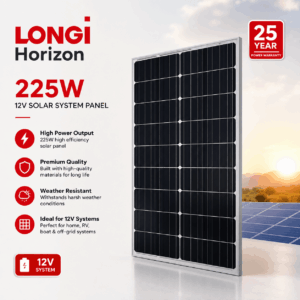 LONGI Horizon 225W, 12V Solar System Panel