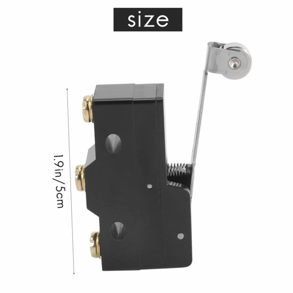 Roller Lever Limit Switch Z-15GW2-B 15A 250V Panel Mount Long Hinge Roller Lever Micro Switch - Image 4