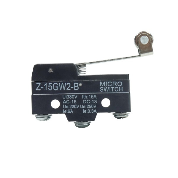 Roller Lever Limit Switch Z-15GW2-B 15A 250V Panel Mount Long Hinge Roller Lever Micro Switch